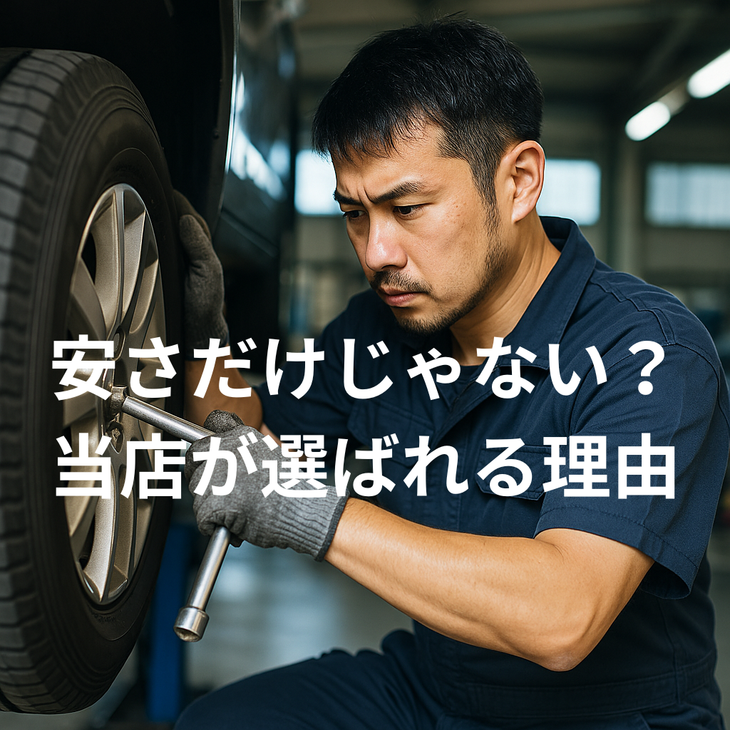 なぜ当店のタイヤ交換は“早くて丁寧”なのか｜安さではなく技術で選ばれる理由【日高市・鶴ヶ島市・狭山市・川越市・坂戸市・入間市・飯能市・毛呂山町・越生町】