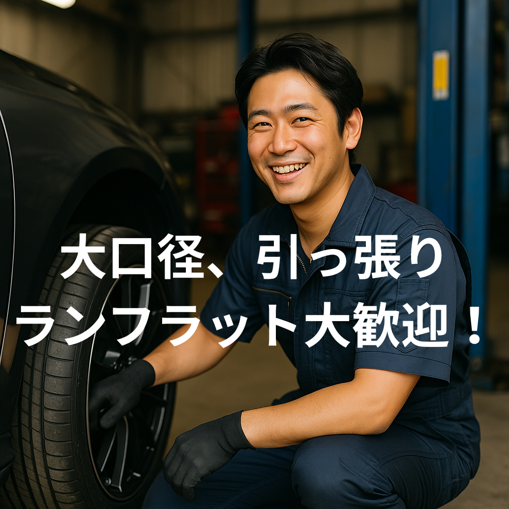 カスタム車・こだわり派オーナーのための持ち込みタイヤ交換ガイド｜技術・信頼・丁寧さで選ばれる理由