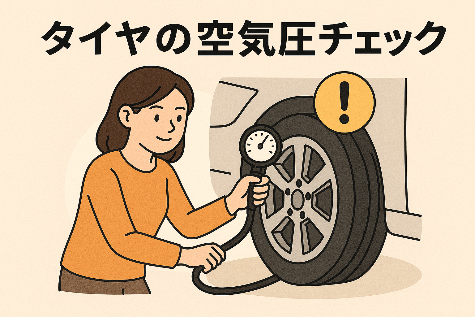 月イチ空気圧チェックのススメ：燃費・寿命・安全性を守るポイント【日高市】